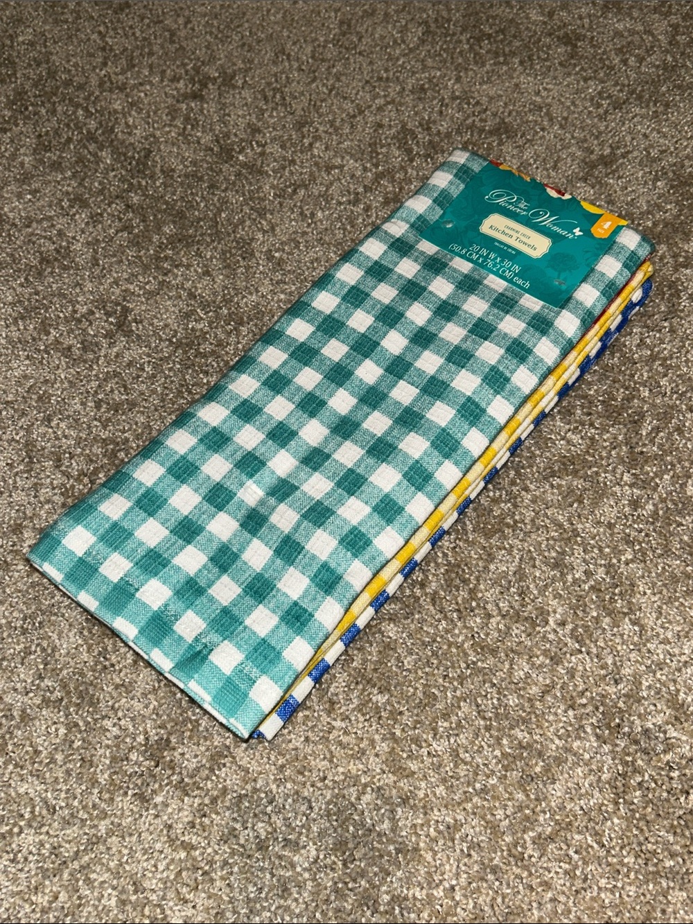 The Pioneer Woman Charming Check Kitchen Towels